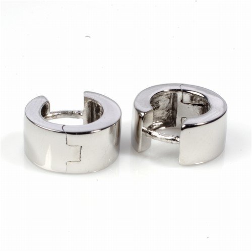 Childrens Toyshop  Jewelry : Sterling Silver Huggie Hoop Earrings - Size: 7mm x 12mm
