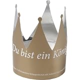 Tischschmuck Krone: DIN A6-Karten mit Metallfolie beschichtet, Figur vorgestanzt, Verpackungseinheit 10 Karten mit 20 Figurenvon "Dietmar Reichert"