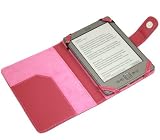 N4U ONLINE Pink PU Leather Case Cover Wallet For Amazon Kindle 4 Wi-Fi, 6″ E Ink Display
