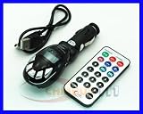 All Land Networking 2GB Car MP3 Player FM Transmitter SD MMC card Reader USB Port Flash Disk /Pendrive Wireless with Remote Control (Black)