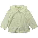 【H28年春物】(日本製) Pample Mousse(パンプルムース) 天竺衿肩レース付きブラウス 95cm/IV NO.DP-61201