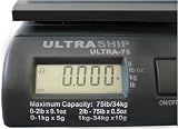 Ultraship 75 Lb Electronic Digital Shipping Postal Kitchen Scale