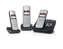 Gigaset A600A Trio Schnurlostelefon und 2 zus�tztliche Mobilteile (3,8 cm (1,5 Zoll) TFT-Bildschirm, Anrufbeantworter, Freisprecheinrichtung) schwarz