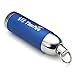 ThorFire LED Keychain Flashlight Mini Pocket EDC Light Torch Tail Click Switch Zoom Adjustable Focus Battery Included, Blue KL01