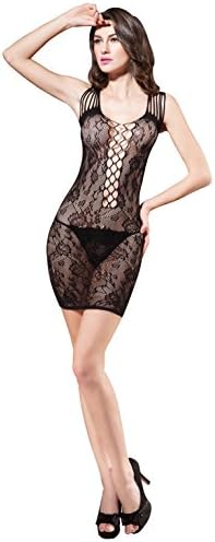 Sexy Temptation Women's Hot Sexy See-through Hollow Out Lace Short Skirt Lingerie
