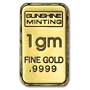 (1 gm) .999 Fine Gold Bar - (No Assay Card)