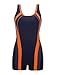 ReliBeauty Womens Scoop Back One-Piece Swimsuit