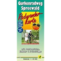 Radwanderkarte Gurkenradweg Spreewald: mit Ausflugszielen, Einkehr- & Freizeittipps, wetterfest, reissfest, abwischbar, GPS-genau. 1:50000
