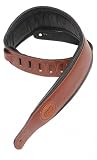 Levy's Leathers MSS1-WAL Veg Tan Leather Guitar Strap,Walnut