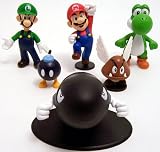 Nintendo Super Mario Mini Figures - Full Set Of 6 - Designer Vinyl Figure