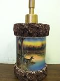 Deer Antler tree bark themed Soap Dispenser lotion pump