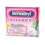 Benadryl Children's Allergy Fast Melt, Grape Flavor, 18-Count Dissolving Tablets (Pack of 4)