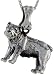 Sterling Silver Bulldog Dog Charm .