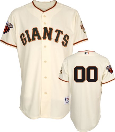 MLB Men's San Francisco Giants Authentic Jersey Personalized (Ivory, 44/Large)