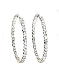CleverEves 18Kt White Gold Earrings Hoop