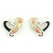 Authentic Black Hills Gold Sterling-silver onyx Women's Heart Earrings