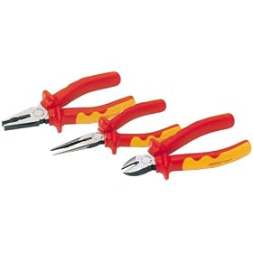 Draper Expert 69288 3 Piece Set of VDE Insulated Pliers