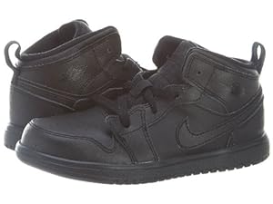 Nike Infants Jordan 1 Mid Flex (TD) Black/Black/Black Basketball Shoes 7.5 Infants US