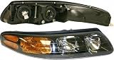 00-04 PONTIAC BONNEVILLE HEADLIGHT RH (PASSENGER SIDE), Assy, SE/SLE/SSEi Model, To 9-1-03 (2000 00 2001 01 2002 02 2003 03 2004 04) P100107 25718686