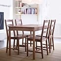Furniture online: IKEA Table and 4 Chairs Set Solid Pine Wood Dining Kitchen