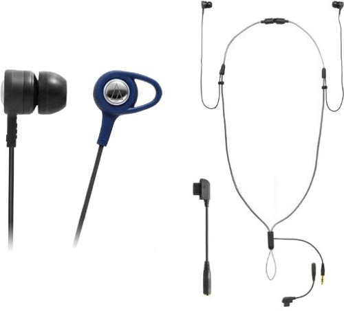 audio-technica ATH-CK5TNS BL ストラップ一体型インナーイヤーヘッドホン