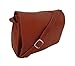 Small Leather Handbag w Organizer & Credit Card Slots in Saddle