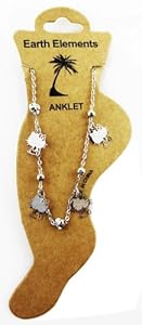 Silver Hello Kitty Dangle Anklet - Huntington Beach Anklet [Jewelry]