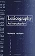 Lexicography: An Introduction