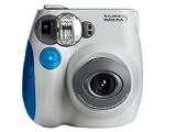Fujifilm Instax Mini 7 Instant Camera (White & Blue) + Instax Mini Film Pack (10 Exp) + Carry Case (blue) - INSTAX PACK