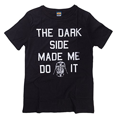 Star Wars The Dark Side Made Me Juniors Black T-Shirt