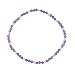 Anklet - A71 - Stretch - 4mm Swarovski (tm) Crystal and Heishi Beads ~ Tanzanite