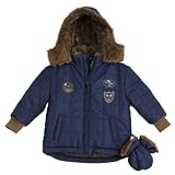 Rothschild Toddler Boys Jacket Blue or Brown Size 2t-4t (S (2T), Navy)