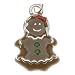 Silver Plated With Enamel - Gingerbread Girl Charm 23mm (1)