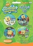 Spongebob Squarepants 4 Button Set **