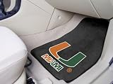 Fanmats Miami Fl Hurricanes Carpeted Car Mats