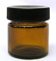 Ointment Jar Glass Amber 1 Oz - 12 Per Bag