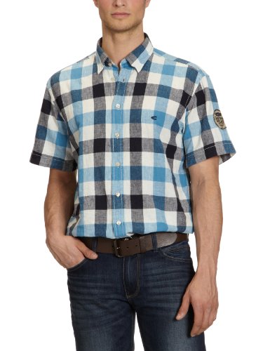 Camel Active Herren Freizeithemd Regular Fit, kariert 296135, Gr. 54 (XL), Blau (18 navy) Preisvergleich
