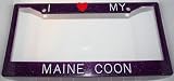 Purple Glitter I Love My Maine Coon Frame