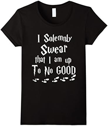 I Solemnly Swear That I'm Up To No Good Tshirts - Female Small - Black
