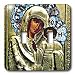 Russian Icon - Russian Icon of the Blessed Mary - Light Switch Covers - double toggle...