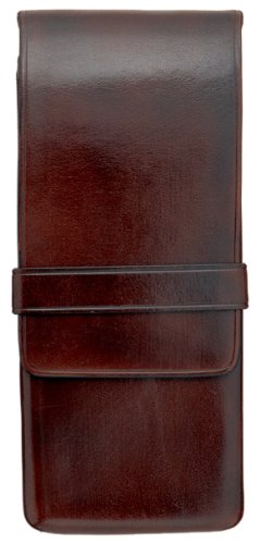 イル・ブセット ペンケース ダークブラウン 3本用