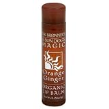 Dr. Bronners & Sun Dogs Magic Organic Lip Balm, Orange Ginger, 0.15-Ounce Sticks (Pack of 6)