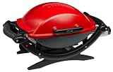 Weber Q 120 Portable Propane Barbecue, Red