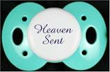 Lots 2 Say Baby Pacifier -  Heaven Sent - Teal - Made in the USA