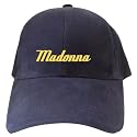 Caps Woman Navy Blue " Simple Madonna Script " Name
