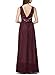 Miusol® Women's Deep-V neck Elengant Halter Retro Bridesmaid Prom Maxi Dress