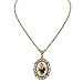 Victorian Revival Fancy Framed Rose Necklace