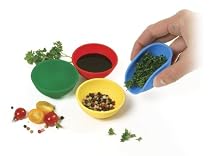 Norpro 4-Piece Silicone Mini Flexible Pinch Bowl Set, Multicolored