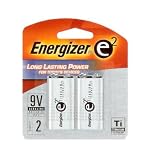 Energizer e2 Titanium 9 Volt Batteries, 2-Pack