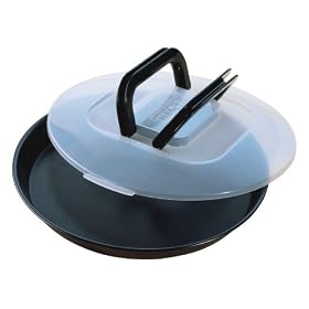 Kaiser Bakeware 12-Inch Non-stick Pie and Pizza Plate with Bake and Take Cover by Kaiser